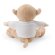 Peluche mono Monky con camiseta en poliéster suave Marrón claro detalle 4