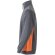 Sudadera de rizo bicolor Svarog cuello alto media cremallera Gris/Naranja detalle 30