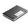 Porta-tarjetas con detalles de aluminio barato negro