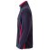Chaqueta polar bicolor Geras con cinco bolsillos y cremallera Azul marino/Rojo detalle 25