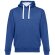 Sudadera Moscow unisex con capucha, bolsillo marsupial y cordones Azul royal detalle 22