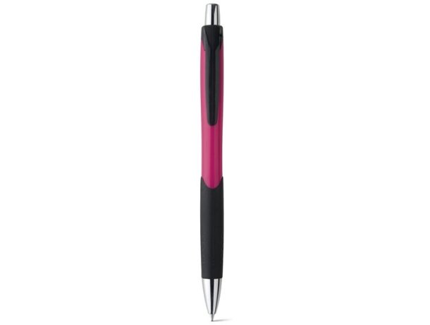 Bolígrafo Caribe colorido con antideslizante rosa