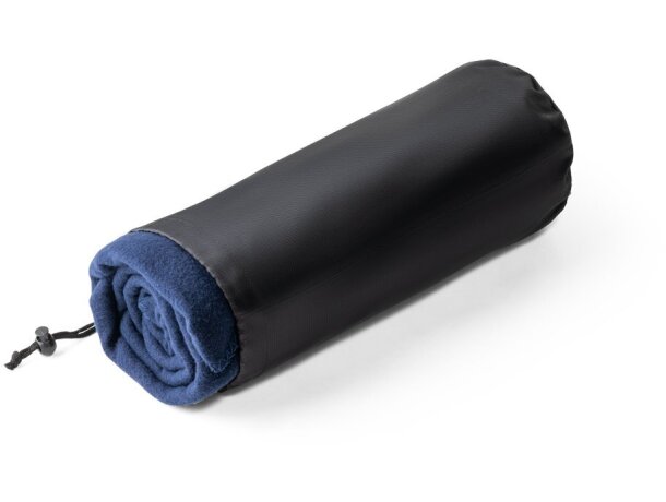 Manta para sofá personalizada tejido polar poliéster Hi!dea Galliot Azul detalle 5