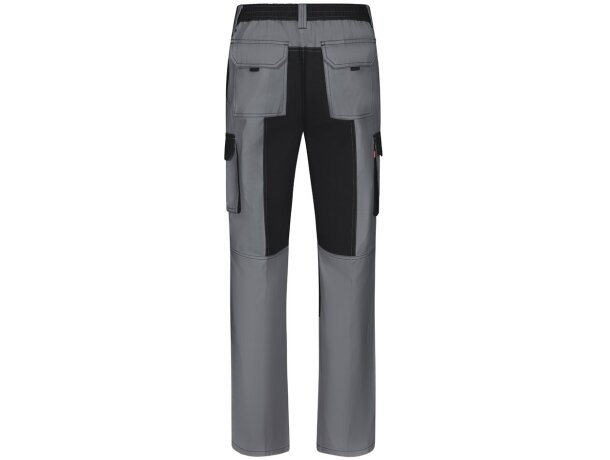 Pantalón sarga multibolsillos bicolor njord slim fit Gris detalle 9