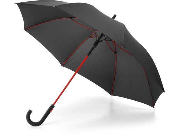 Paraguas Alberta de poliester apertura automatica personalizado rojo