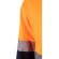 Polo Pluto alta visibilidad manga larga tallas grandes Azul marino/Naranja detalle 7