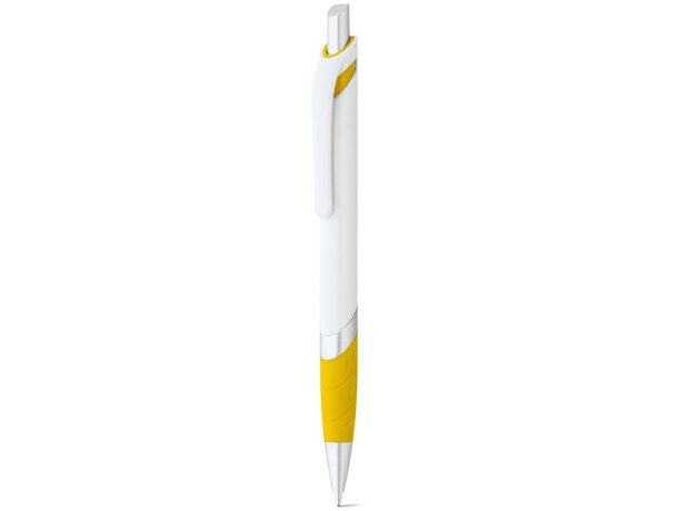 Bolígrafo con antideslizante MOLLA. Amarillo detalle 4