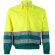 Chaqueta de sarga bicolor Neptune Large con alta visibilidad Verde/Amarillo