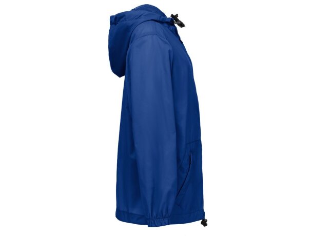 Cortavientos infantil THC Dubliners Kids con capucha impermeable Azul royal detalle 10