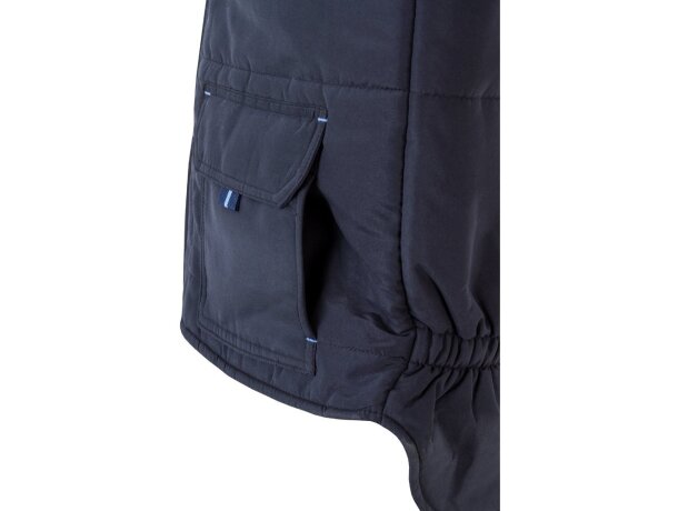 Chaleco acolchado bicolor multibolsillos unisex VL Nergal Azul marino/Azul claro detalle 11