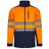 Chaqueta soft shell bicolor hestia large alta visibilidad Azul marino/Naranja