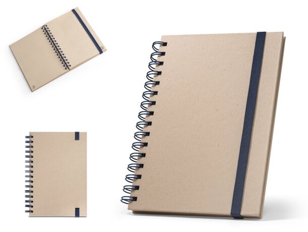 Libreta proust a5 anillas tapa dura papel caña de azúcar detalle 1