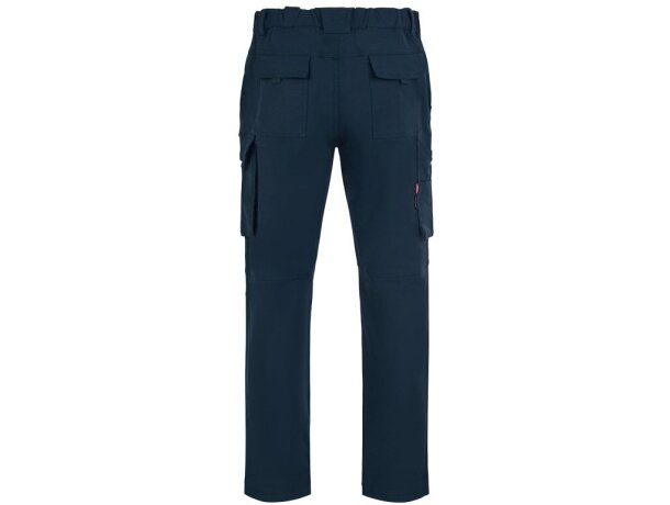 Pantalones nymphs de sarga elastica multiestiramiento 8 bolsillos Azul petróleo detalle 2