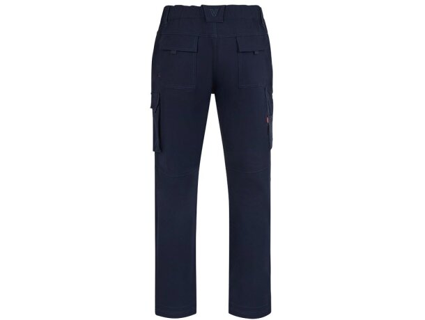 Pantalones nymphs de sarga elastica multiestiramiento 8 bolsillos Azul marino detalle 23