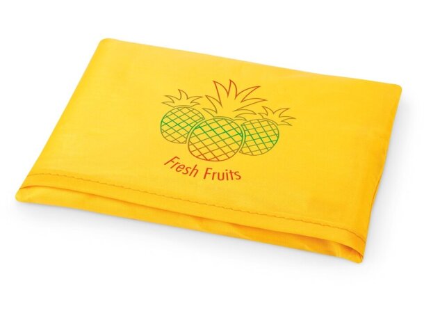 Bolsa plegable barata poliéster 190T Hi!dea Fola Amarillo detalle 2