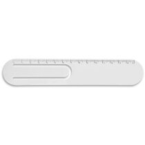 Regla 15 cm plástico con clip y diseño funcional