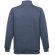 Sudadera Budapest unisex con cremallera y cinturilla canalé Azul matizado detalle 3
