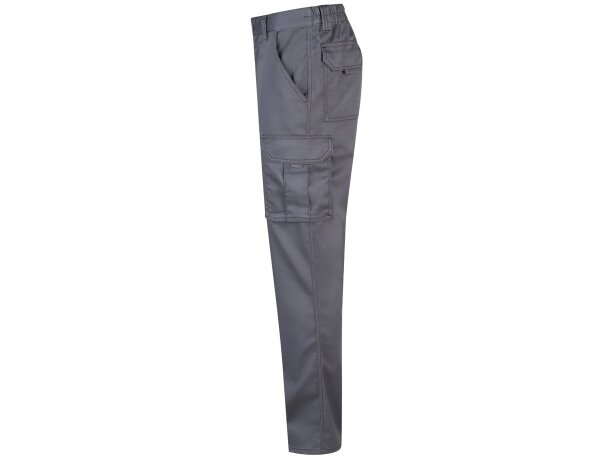 Pantalón lugh multibolsillos elástico con bolsillos de fuelle Gris detalle 24