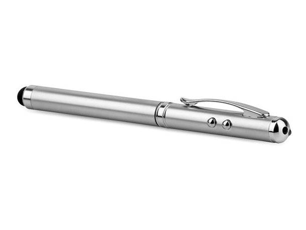 Bolígrafo Lapoint multifunción de metal cromado satinado