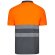 Polo alta visibilidad Cupid Large bicolor manga corta 4XL 5XL Gris/Naranja detalle 12