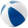 Pelota playa plástico pvc con combinado en blanco y color