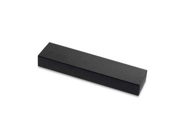 Funda de papel craft para bolígrafo negro con logo