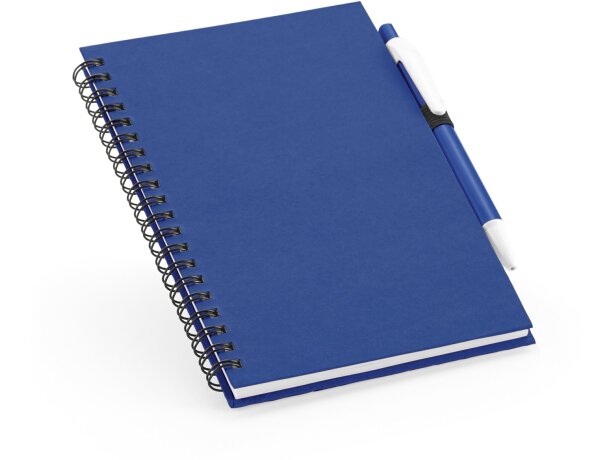 Libreta con tapas de colores de cartón azul