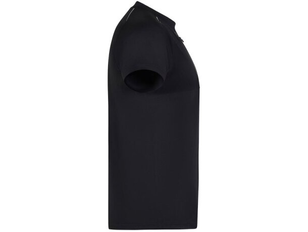 Camiseta técnica tipo gofre VL Rhea Negro detalle 16