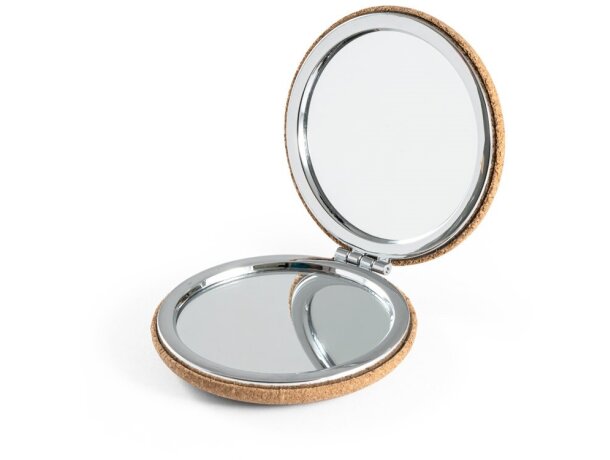 Tilbury. espejo doble de bolso natural