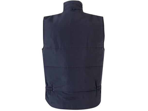 Chaleco acolchado bicolor multibolsillos unisex VL Nergal Azul marino/Azul claro detalle 7