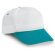 Gorra en poliester sencilla con visera color azul claro