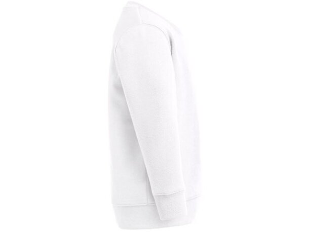 Sudadera infantil Delta Kids WH en algodón y poliéster reciclado Blanco detalle 3