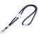 Lanyard ajustable con enganche azul
