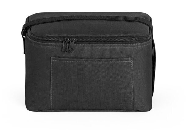 Bolsa térmica Cancun poliéster reciclado 600D con interior PEVA Negro detalle 16