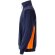 Sudadera de rizo bicolor Svarog cuello alto media cremallera Azul marino/Naranja detalle 33