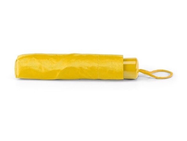 Paraguas original de colores en funda plegable amarillo