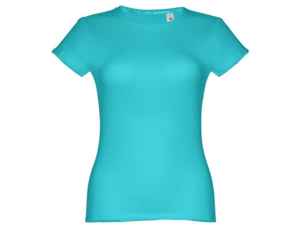 Camisetas manga corta corte entallado de algodón 150 g/m2 Thc Sofia Turquesa detalle 31