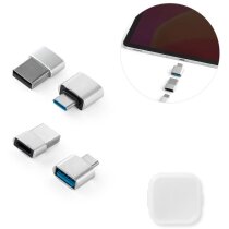 Set adaptadores usb-c usb-a minsky de aluminio