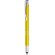 Boligrafo de aluminio elegante amarillo
