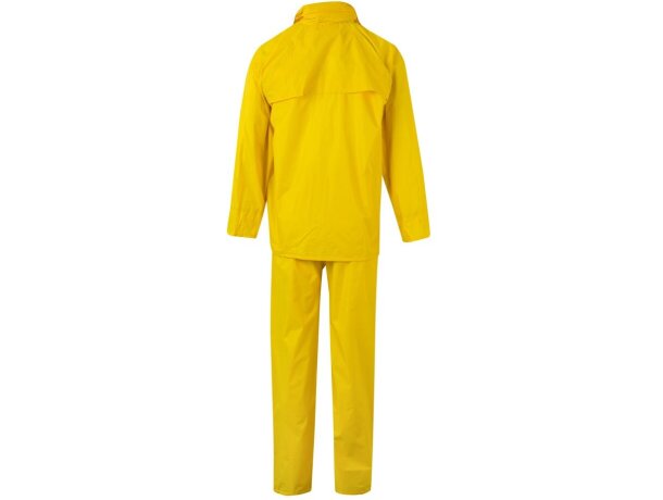 Traje de lluvia dos piezas VL Sedna con capucha transpirable Amarillo detalle 7