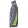 Sudadera de rizo bicolor Svarog cuello alto media cremallera Gris/Verde detalle 3
