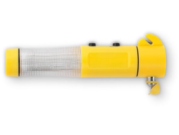 Martillo de emergencia con luz baliza y accesorios plástico Hi!dea Flashmer Amarillo detalle 1