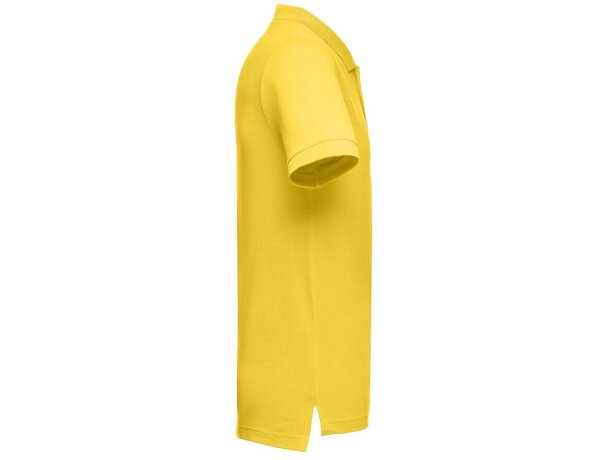 Polo Adam de algodón piqué cardado con cuello canalé Amarillo detalle 79
