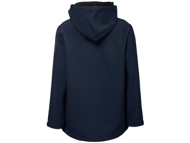 Chaqueta softshell infantil Zagreb Kids con capucha desmontable Azul marino detalle 6