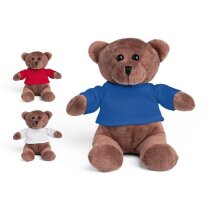 Oso de peluche con camiseta para estampar logo