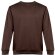Sudadera Delta unisex de algodón y poliéster con interior cardado Castaño oscuro