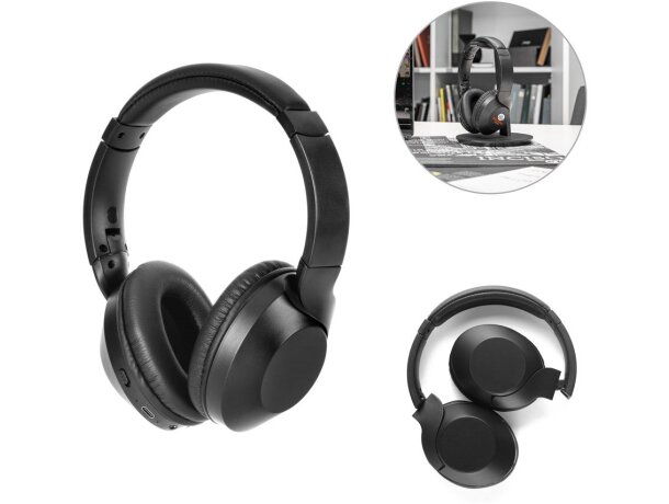 Auriculares inalámbricos Hendrix plegables de ABS reciclado detalle 1