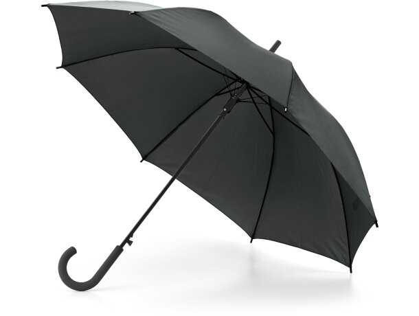 Paraguas mango de plastico personalizado negro
