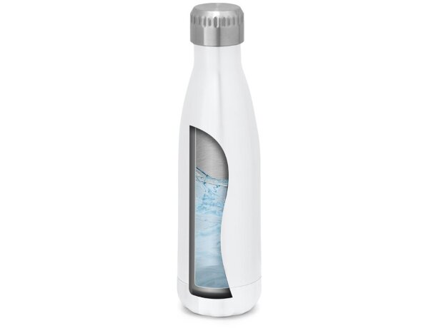 Botella térmica para publicidad con tapa de rosca acero inoxidable 510ml Hi!dea Blanco detalle 2