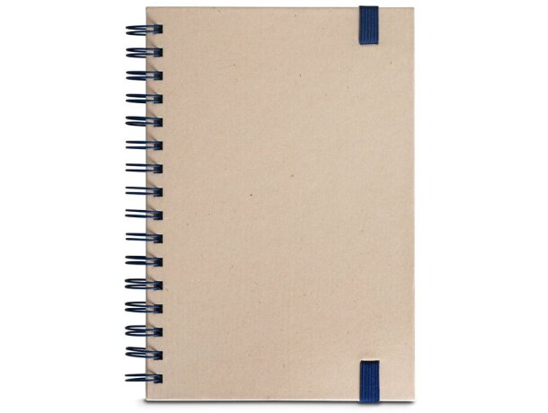 Libreta proust a5 anillas tapa dura papel caña de azúcar Azul detalle 4